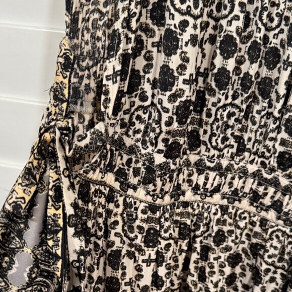 Free People Black and Cream Mini Dress - Picture 6 of 11